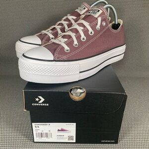 Converse Chuck Taylor All Star Lift Platform Canvas Women's US 9.5 Brown
